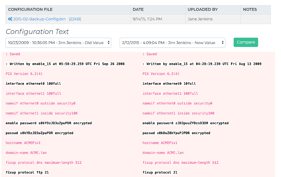 Network Configuration Import