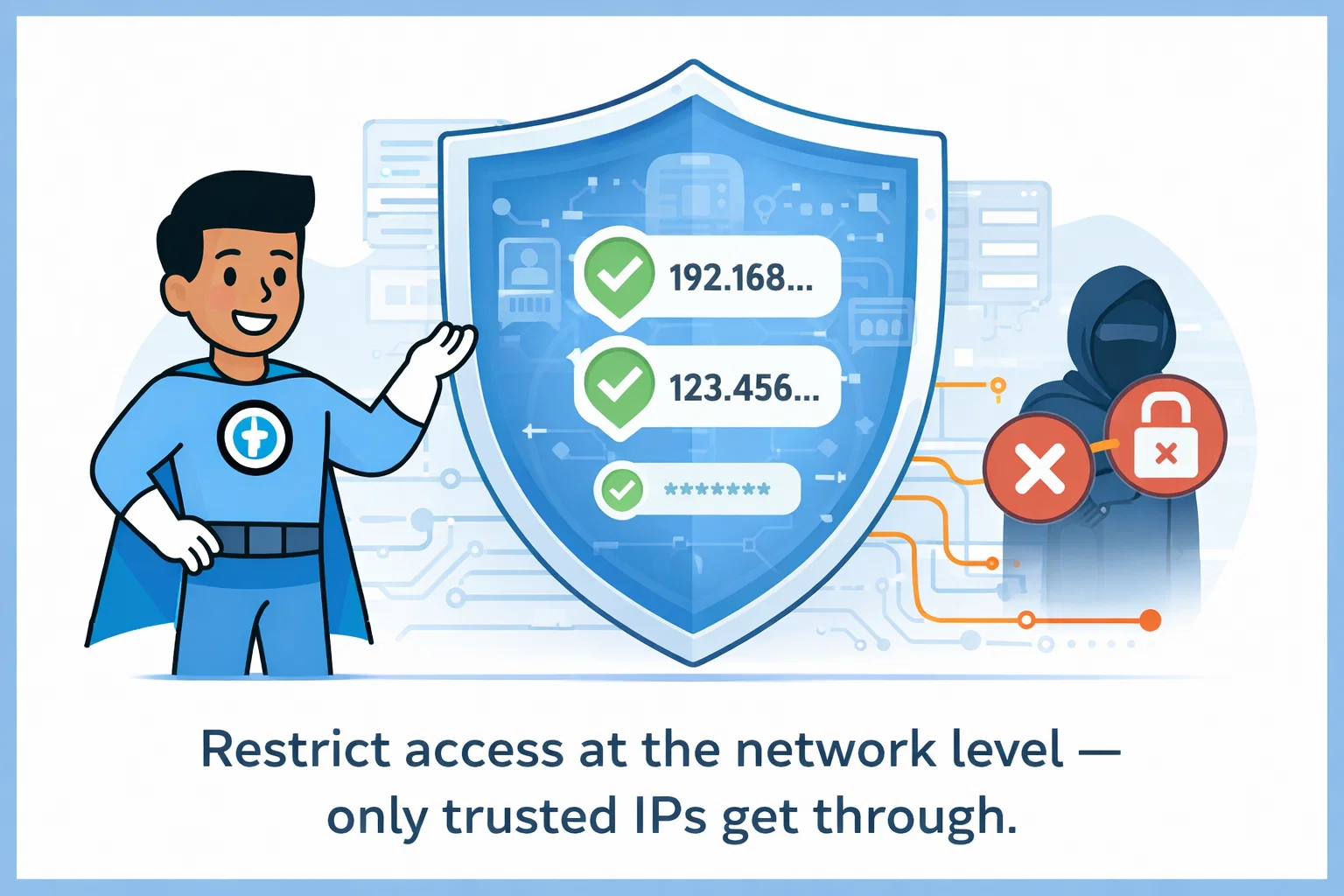 IP Access Control - Restrict access at the network level